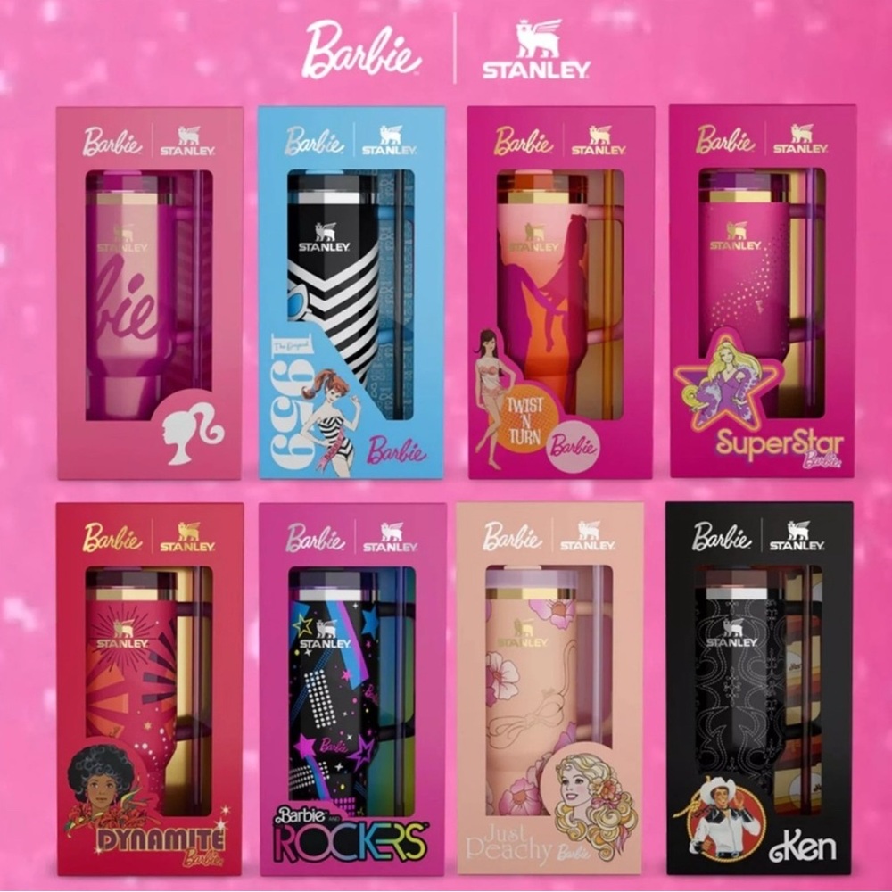 Stanley Barbie Collection Tumblers - Pink, Blue, Black
